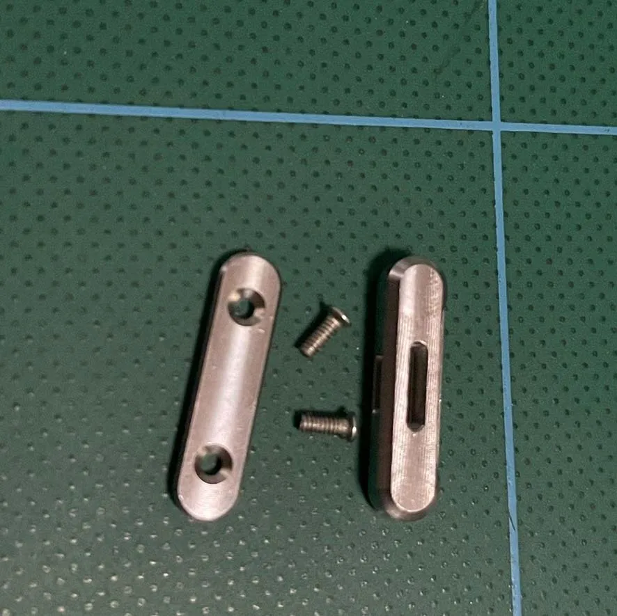 2 Pezzi In Acciaio Inox Thumb Grip Tab Coltello Lama Pulsante Per Leatherman Free K Series