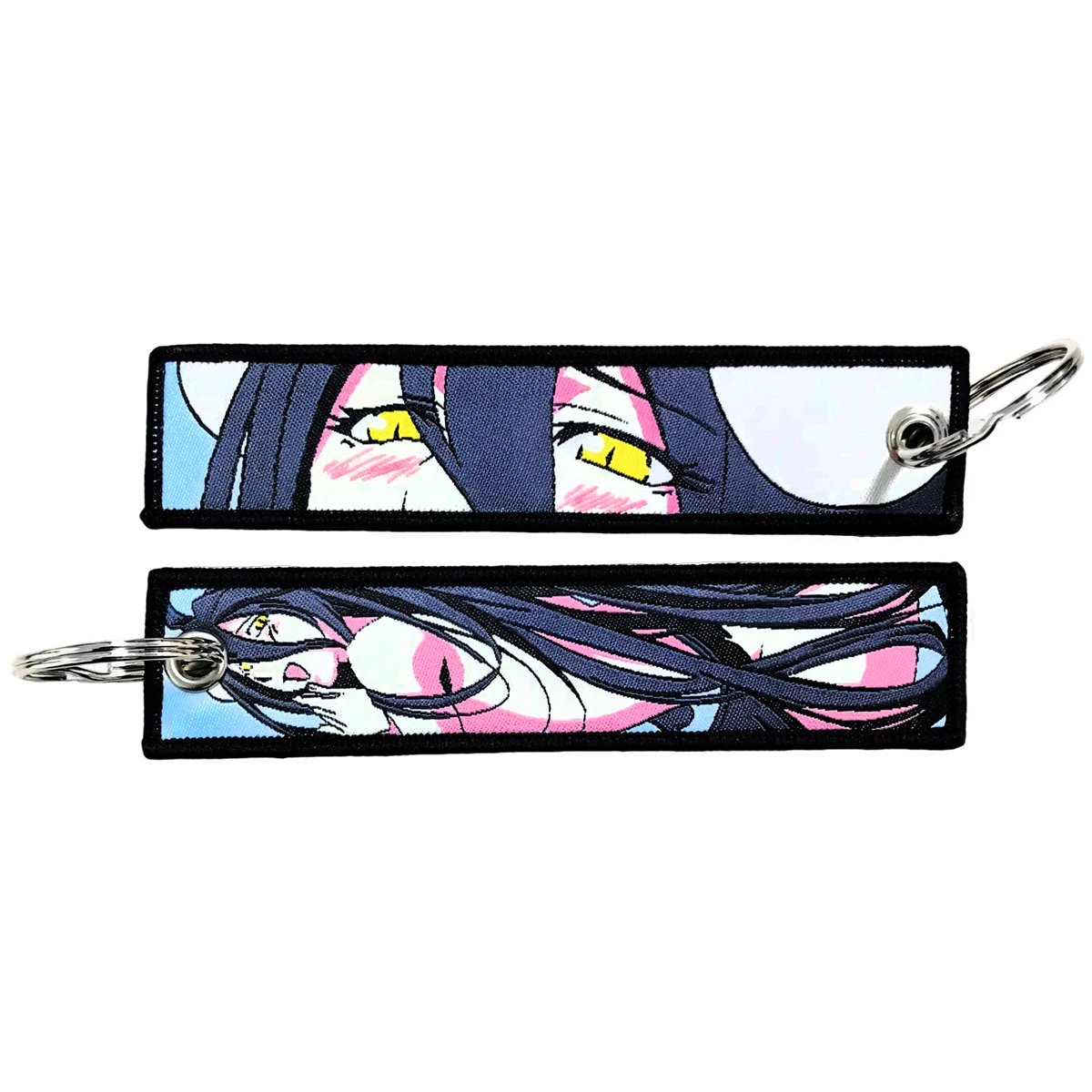 Embroidered Anime-Inspired Keychain for Motorcycles and More - Fashionable Jewelry Accessory Gift