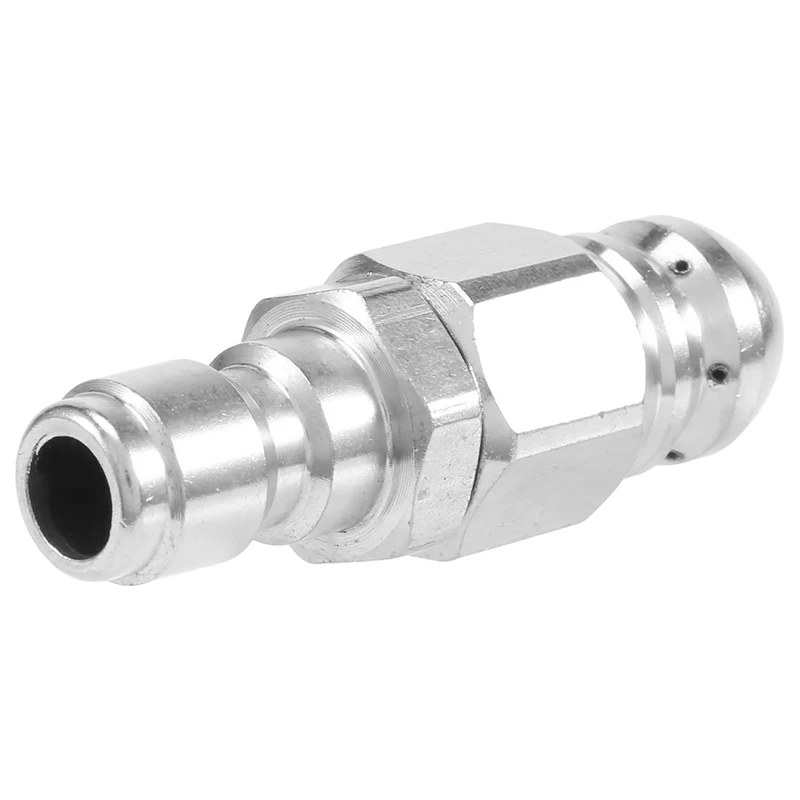 

1/4 Inch 5000 PSI Sewer Jetter Nozzle Pressure Drain Jetter Hose Nozzle For 1/4 Pressure Washer Quick Connector