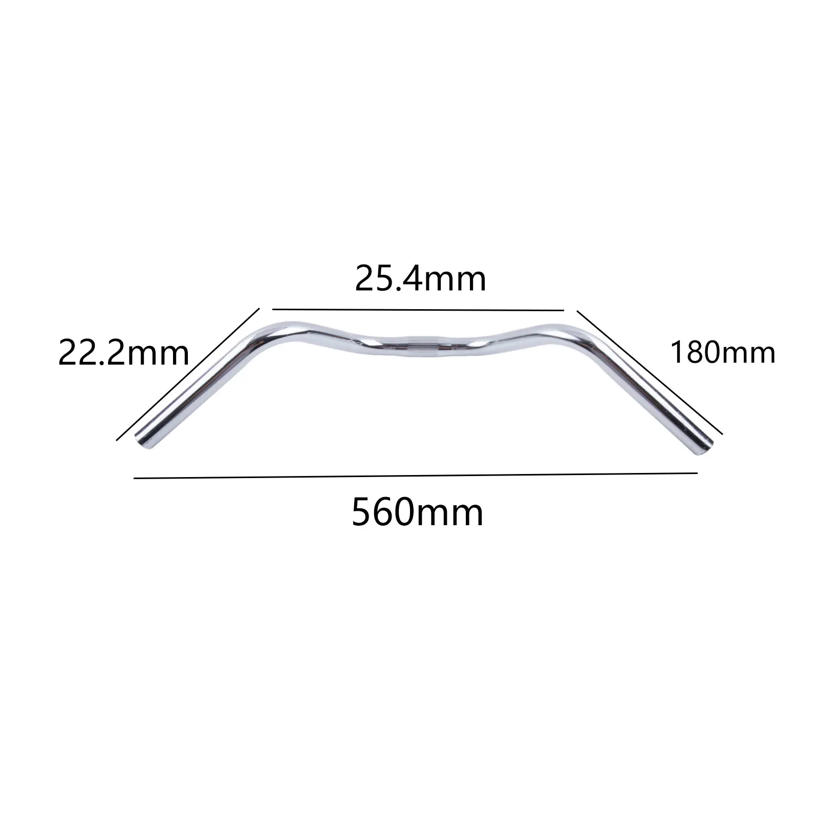 1pc Bike Handlebar Alloy All Rounder Handlebars-Bicycle Trekking Comfort Cruiser Sit Up 560mm All-Rounder Accessorie