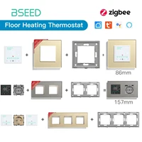 BSEED ZigBee Electric Floor Heating Water Boiler Room Thermostat Touch Screen Module Part Alexa Temperature Controller Tuya APP