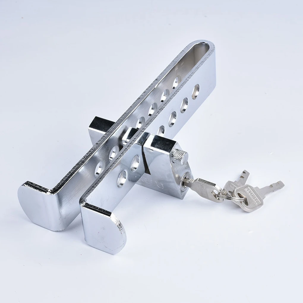 Car Clutch Lock Universal Auto Steering Wheel Brake Pedal Lock Throttle Security Steel Stainless Anti-Theft Tool Pedal Car Tool