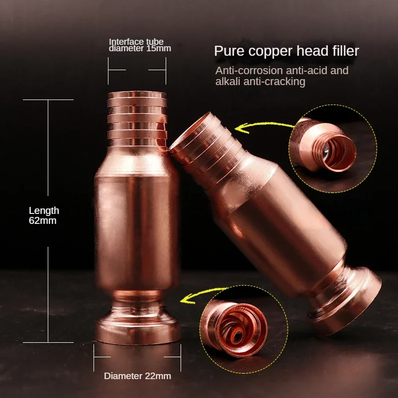 Oil Transfer Pump Oil Extractor Pump Oil Pump Red Copper Siphon Filler Pipe Manual Pumping Oil Pipe Fittings Siphon Connector Fuel Water Shaker Oil Pumps
