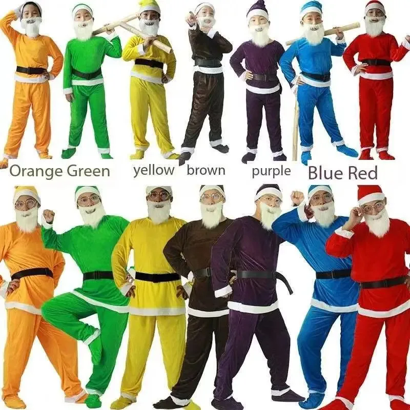 Costumes Père Noël & Nains Multicolores pour Adultes et Enfants