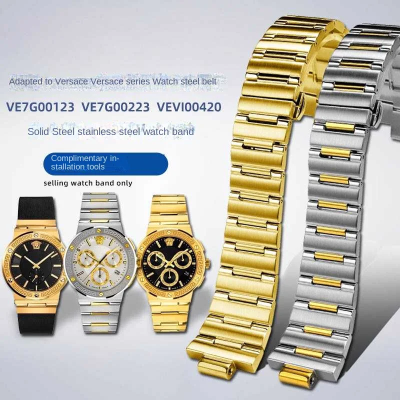 Cinturino In Acciaio Inossidabile Di Alta Qualità Per Cinturino In Acciaio Serie Versace Gweca Ve7G00123/223 Cinturino In Acciaio Inossidabile
