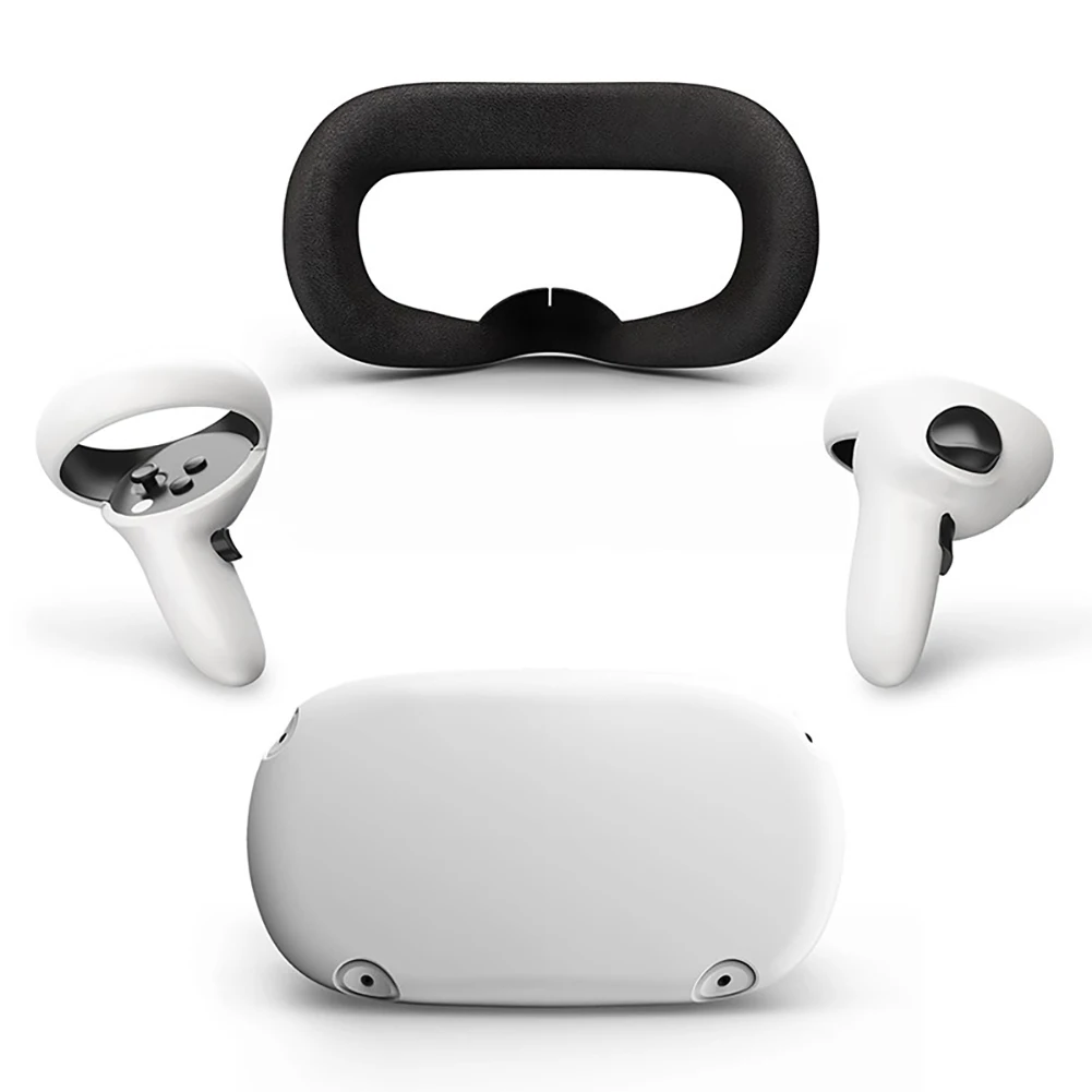 

Набор аксессуаров для очков виртуальной реальности Oculus Quest 2, силиконовый защитный чехол для контроллера геймпада, наглазника, держателя, 4 шт.