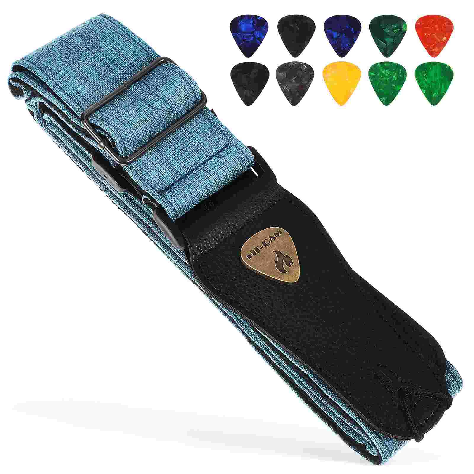

Guitar Strap Picks Cotton Linen Straps Celebrity Long Supplies Celluloid (plastic) Bass