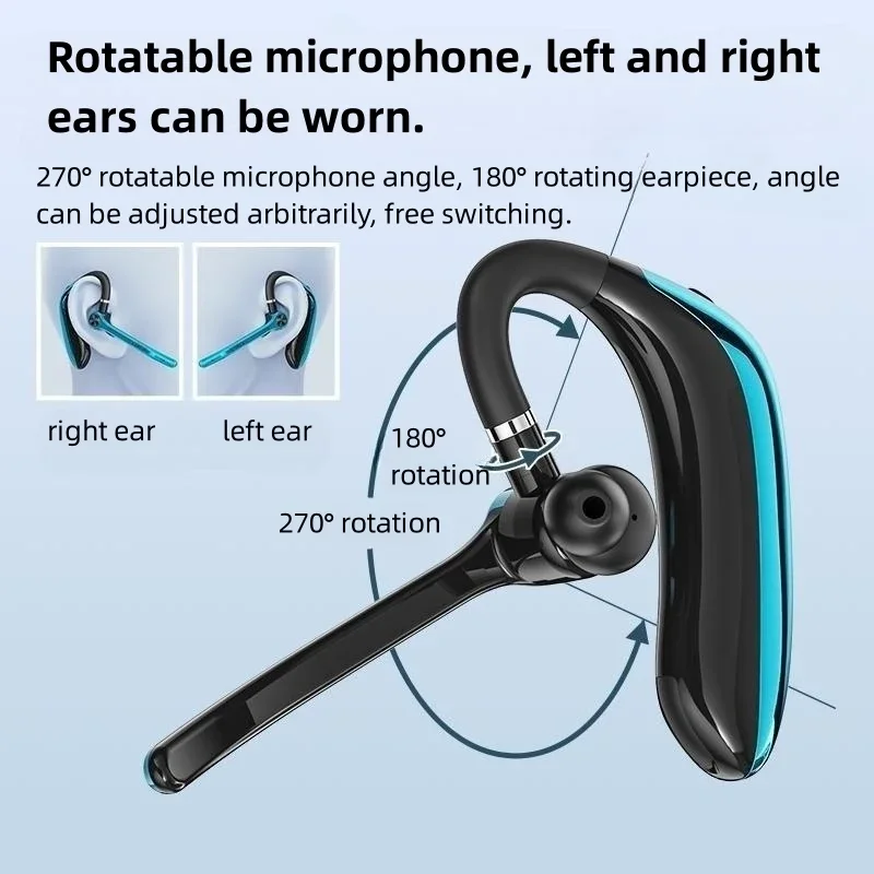 M80A Wireless Bluetooth Headset 5.3 Earphones Dual Connection Headphone with Dual Mic ENC Noise Cancelling Hands-free Earbuds 4