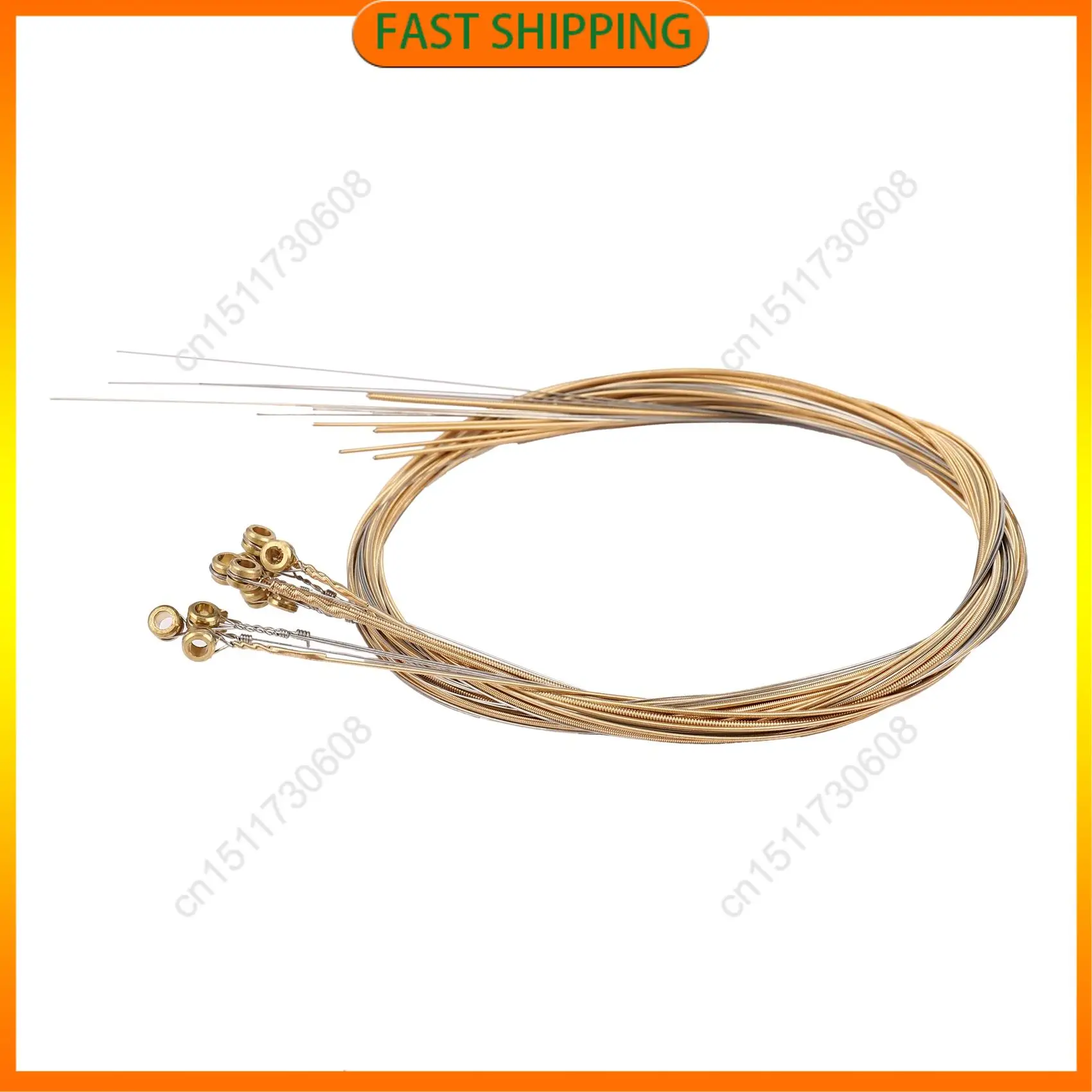 Buy Now 12Pcs Durable Stainless Steel Guitar Strings Replacement 12 Strings Electric Guitar Strings Set For Guitar Parts Accesso