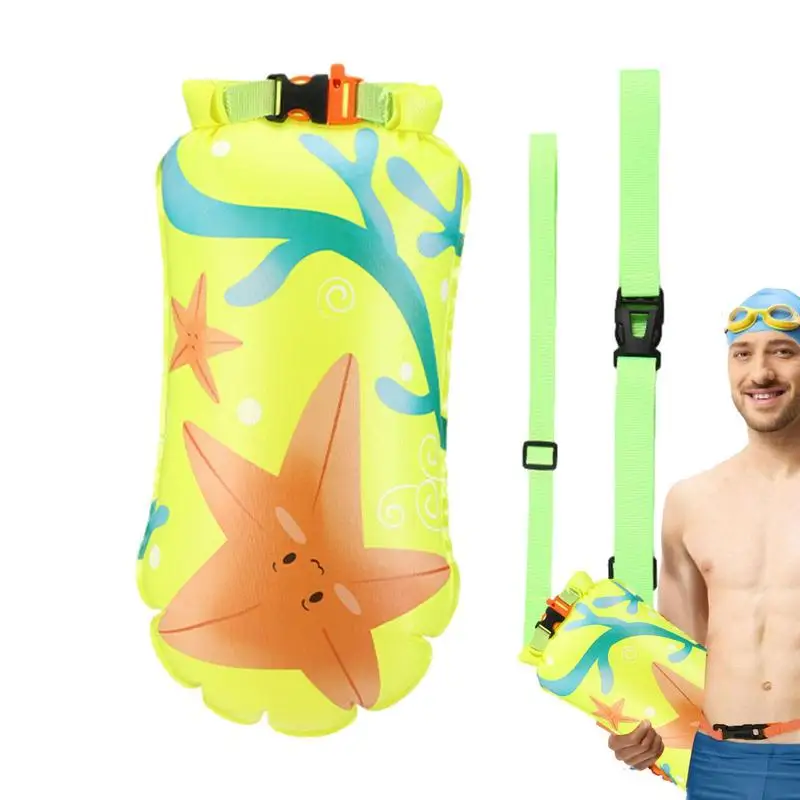 

Swim Dry Bags Drifting Safety Buoy Float Drybag Inflatable Bag With Detachable Belt For Canoeing Kayaking Paddling And Rafting