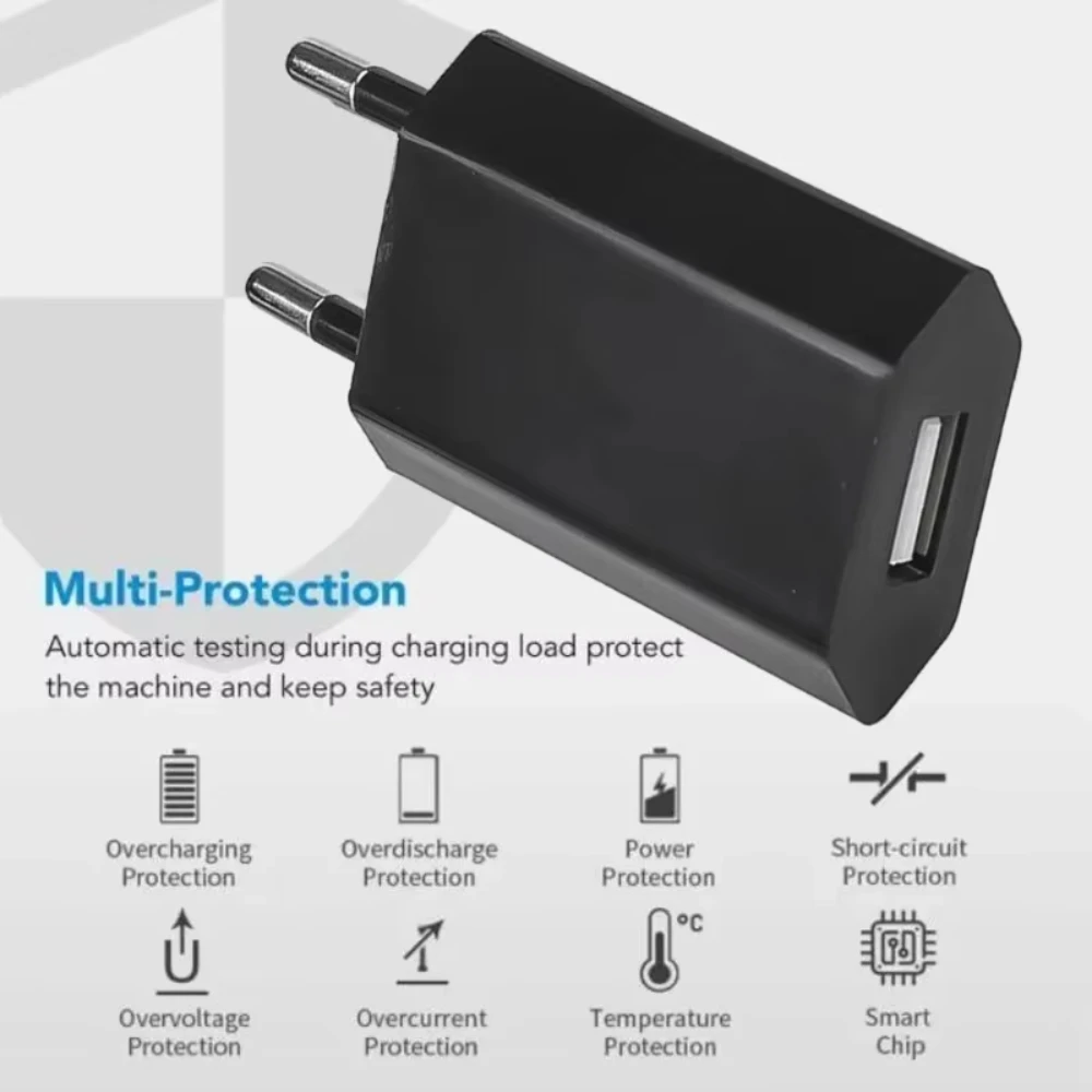 NNBILI 5/1Pcs Universal 5V 1A EU Plug USB Wall Charger For iPhone iPad Samsung Xiaomi Redmi Huawei Google Charger Power Adapter Best Sellers In Phones Accessories