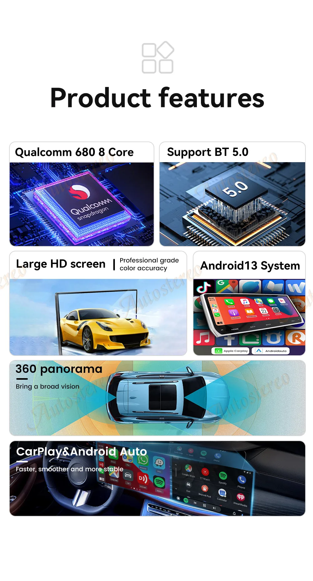 15.8 Inch Qualcomm Android 13 Carplay For BMW 7 G11 G12 2016 2017 2018 Car Multi