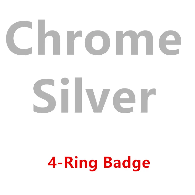 thumbnail image 1 of Emblema de ABS de 4 anillos, 177 mm, 192 mm, 202 mm, 216 mm, 230 mm, para maletero trasero de coche, insignia adhesiva para Audi A3, A4, A5, A6, A7, Q2, Q3, Q5, Q8 TT, 1 of 5