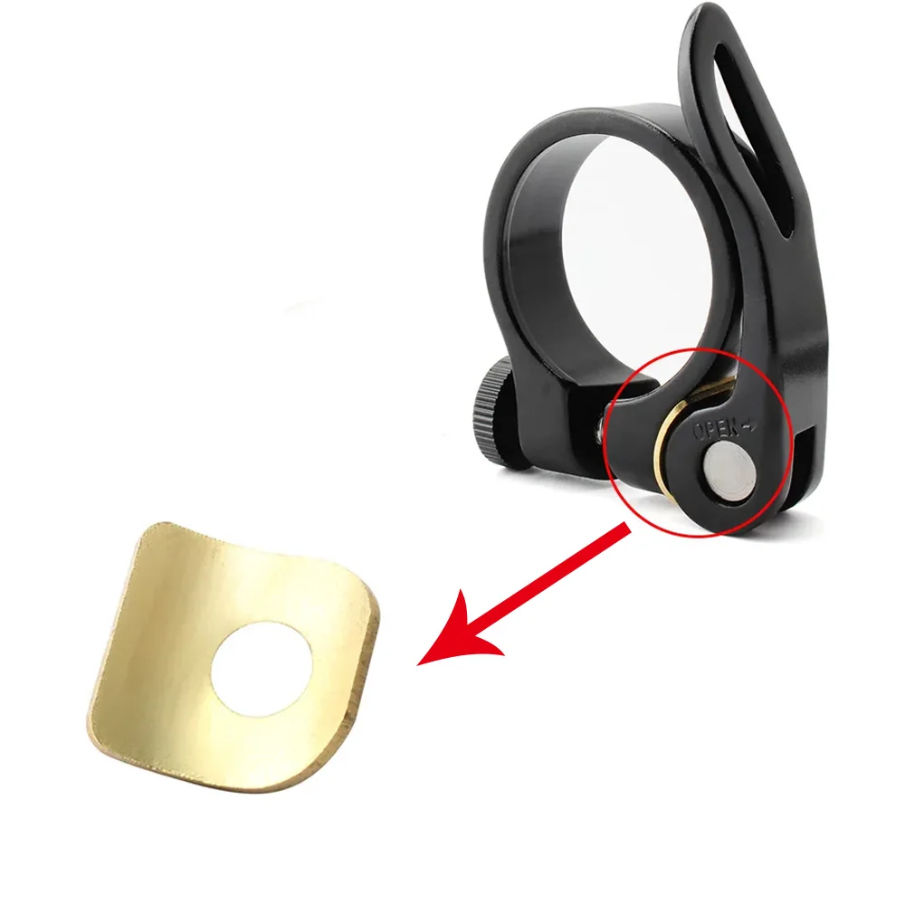 Description Picture 2 of item1-2pcs Bicycle Quick Release Seatpost Clamp Gasket Copper / Plastic Clip Mountain Bike Tube Clips Accessories Seat Clip Gasket