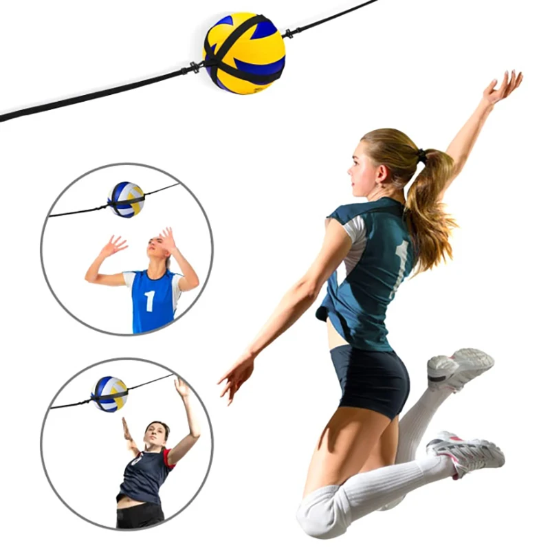 Practical Assistant Wear-resistant Flexible Volleyball Practice Trainer For Exercise Volleyball Trainer Belt-B2