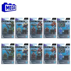 Anime Mega Construx Haloes Infinites Heroes Series 17 Spartan Yoroi Kovan Agryna Weapon Action Figure Blocks Toys Children Gifts