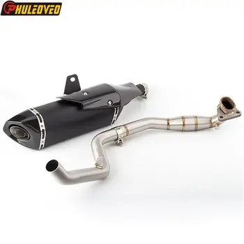 Motorcycle Exhaust Full System for Honda X-ADV 750 2017-2023 Header Collector Exhaust Muffler Escape with Carbon Shield Cover