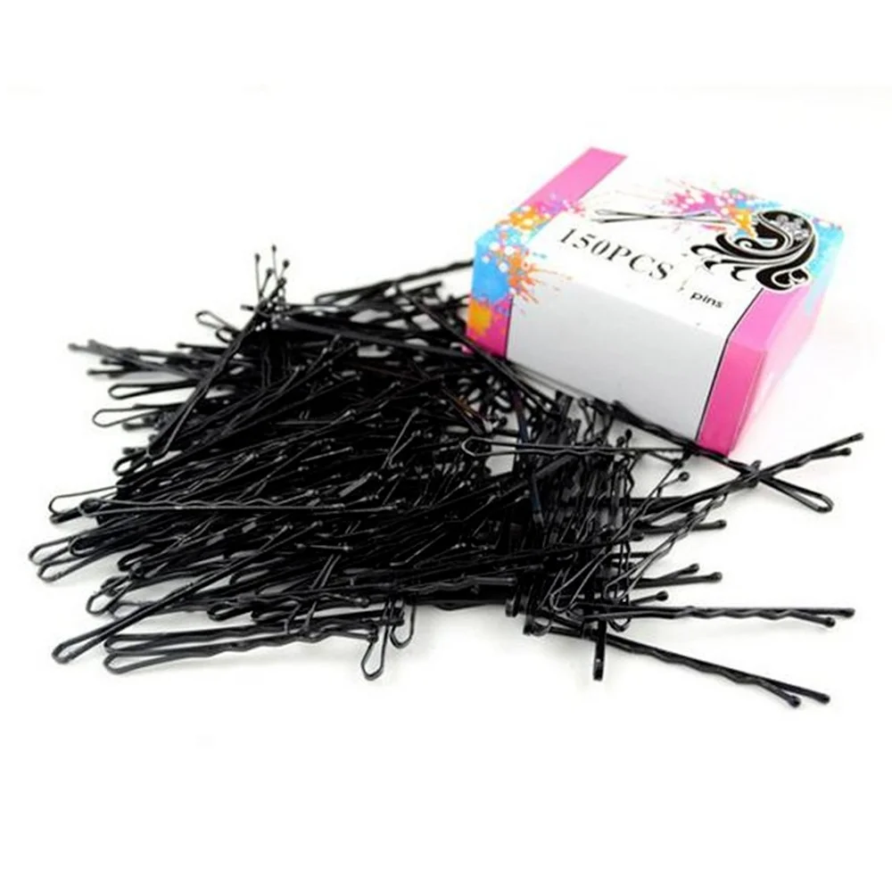 100pcs/lot Hair Clips Small Black Hairpins For Women Hair Pin Lady Bobby Pins Invisible Wave