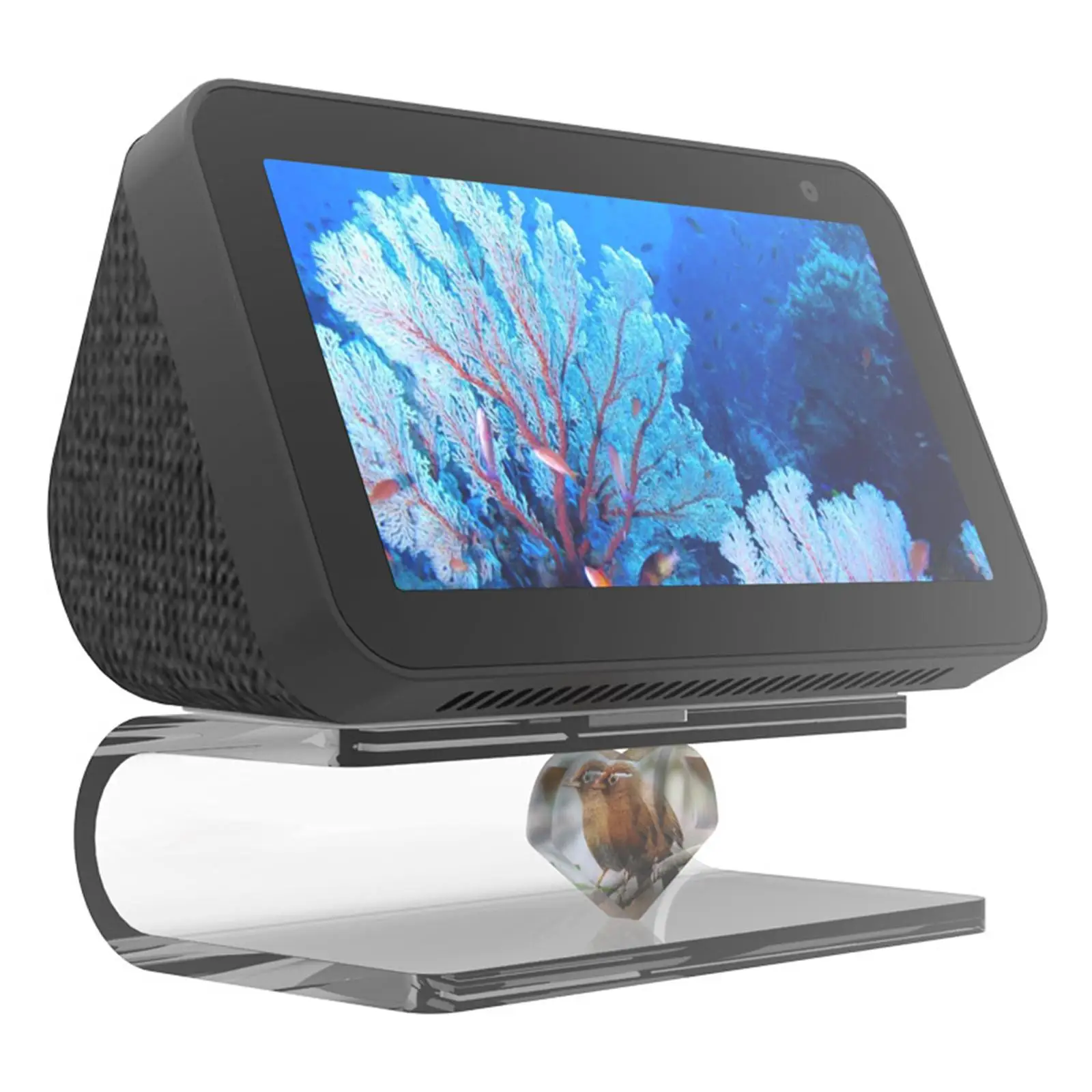 Support Mural En Acrylique Pour Echo Show 5 - Transparent, Fixations Incluses, Design Discret Et Stable - 4
