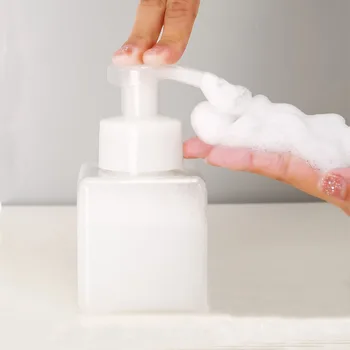 1-4 PCS Bathroom Press Type Foaming Bottle Dispenser Hand Foam Empty Bottle Facial Cleanser Travel Household Shower Gel Portable