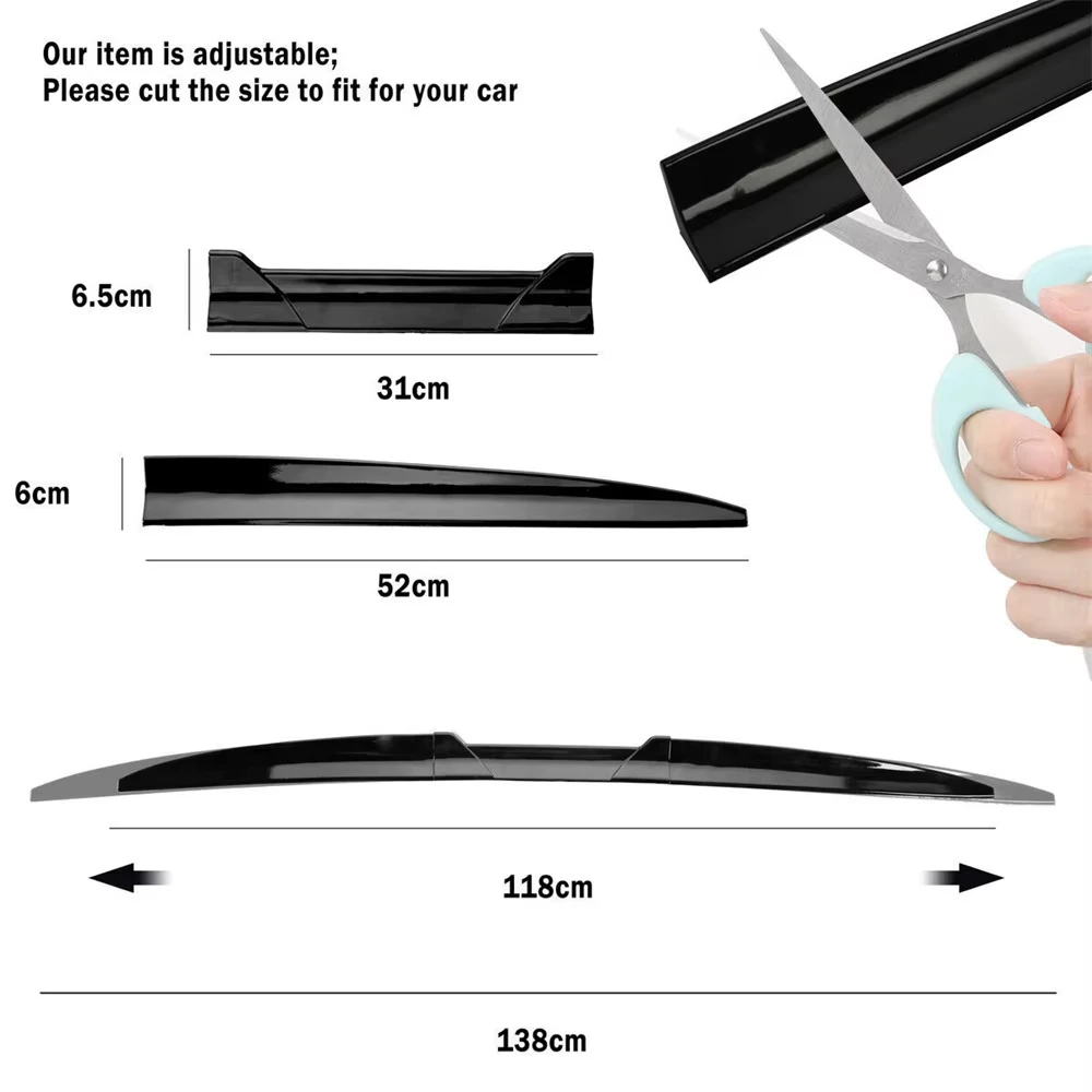 Universal Rear Wing Lip Car Rear Trunk Boot Lip Spoiler Wing Extension Lid For BMW 3/5 Series G30 F10 E90 F30 G30 Racing car rear spoiler