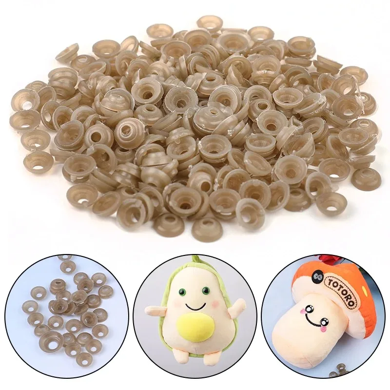Plastic Safety Eyes Plastic Safety Noses 10mm 12mm 14mm Round Gaskets Washers for Plastic Safety Eyes Nose Back for Bear Doll Animal Toys DIY Craft Accesorios