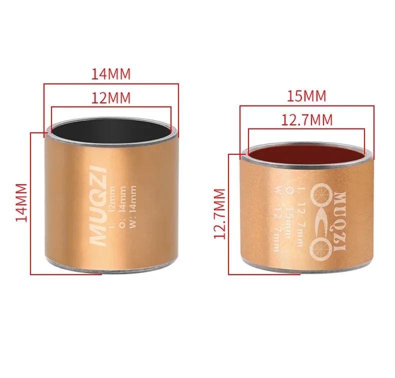 Description Picture 3 of itemMUQZI Rear Shock Bushing 12mm 12.7mm Bike Shock Absorber Adapter