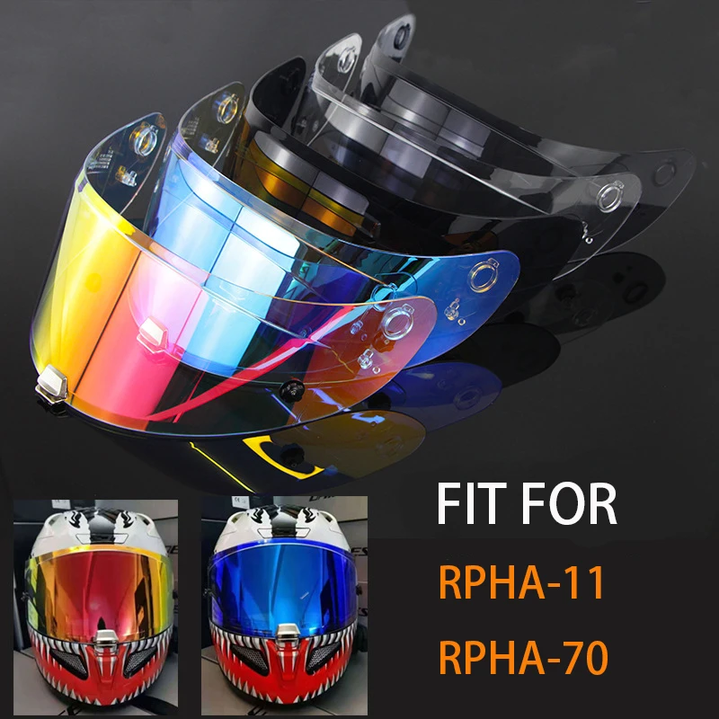 Visiera Per Casco Hj-26 Per Casco Moto Hjc Rpha-11 Rpha-70 Revo Visione Notturna Universale Uv Lente Antiriflesso Visiera Moto