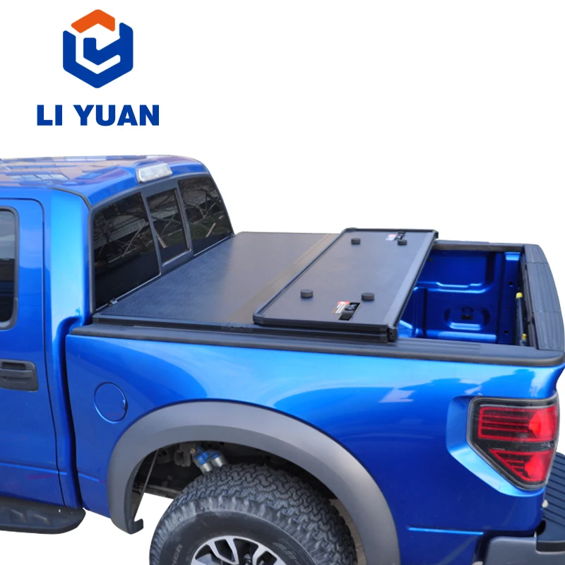 

Liyuan Factory Tri-fold Tonneau cover for D-Max 2007-2012 pickup truck bed cover