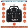 Flytec Fishing Bait Boat 500m Remote Control Bait Boat Dual Motor Fish Finder 1.5KG Loading with LED Light for Fishing 3