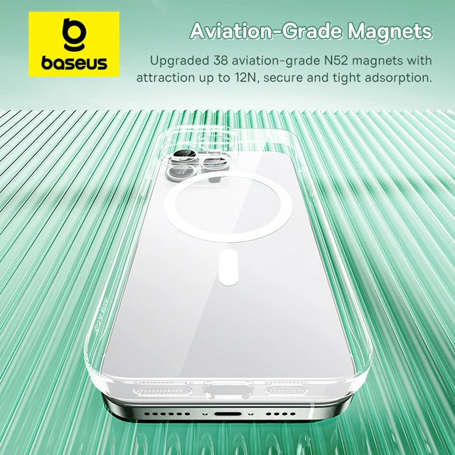 Baseus Magnetic Case for iPhone 15 14 13 12 11 Pro Max Wireless Charging Cover For iPhone 15 13 12 Pro Max PC Magnet Phone Case 3
