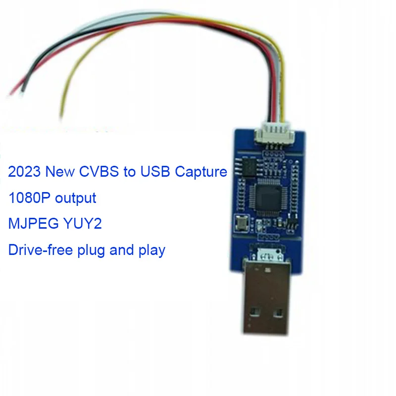 10/30/50pcs Analog AV signal to digital USB camera module CVBS to TYPE-c board UVC drive-free Android