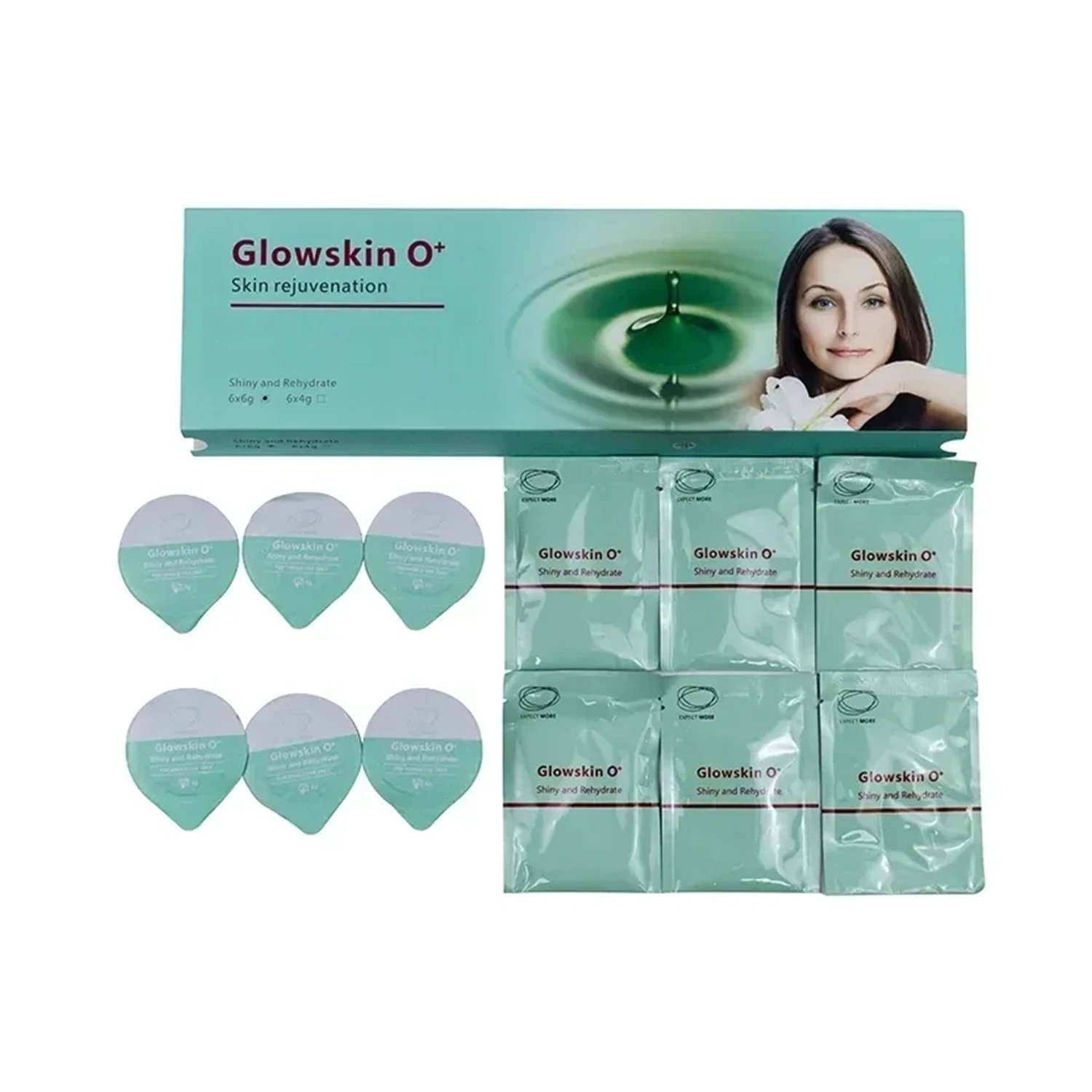 Co2 Oxygen Pods Bubble Machine Consumable Capsule Serum Gel Kit for Facial Rejuvenation Lightening Brightening Gel facial serum