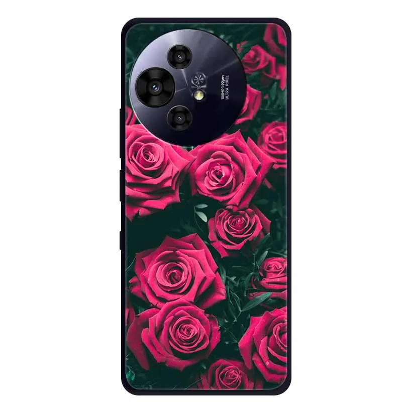 Premium Black Silicone Protective Case for TCL 50 Pro NxtPaper 5G