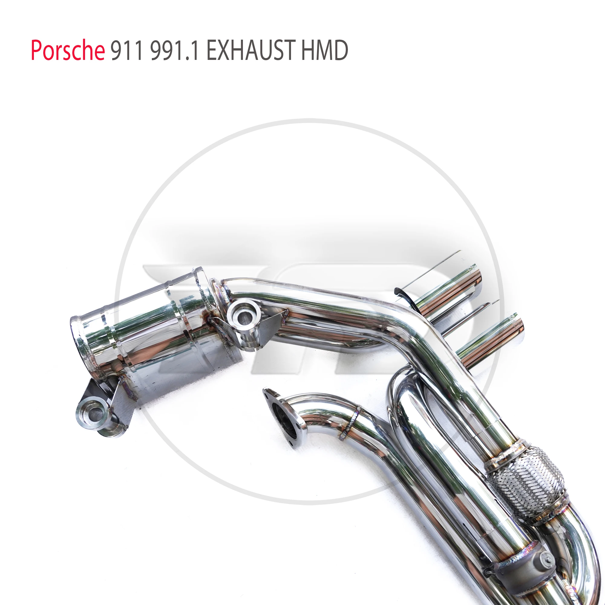 HMD Stainless Steel Exhaust System Performance Catback for Porsche 911 991.1 Carrera Targa Cabliolet Valve Muffler