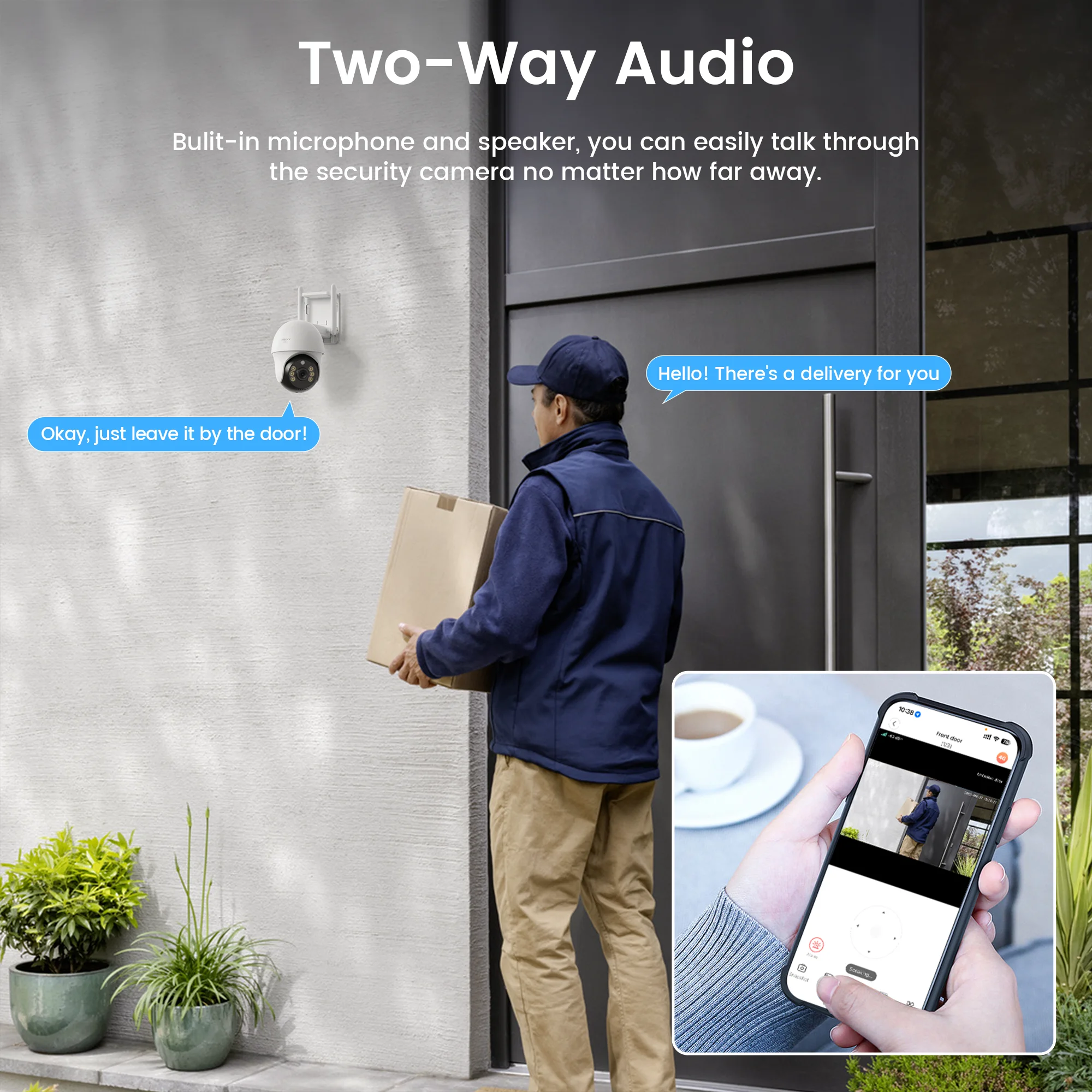 XIAOVV 4G SIM 3MP Starlight Outdoor Security PTZ Camera IP66 Waterproof with Two-Way Talk and Motion Detection Remote Monitoring 3