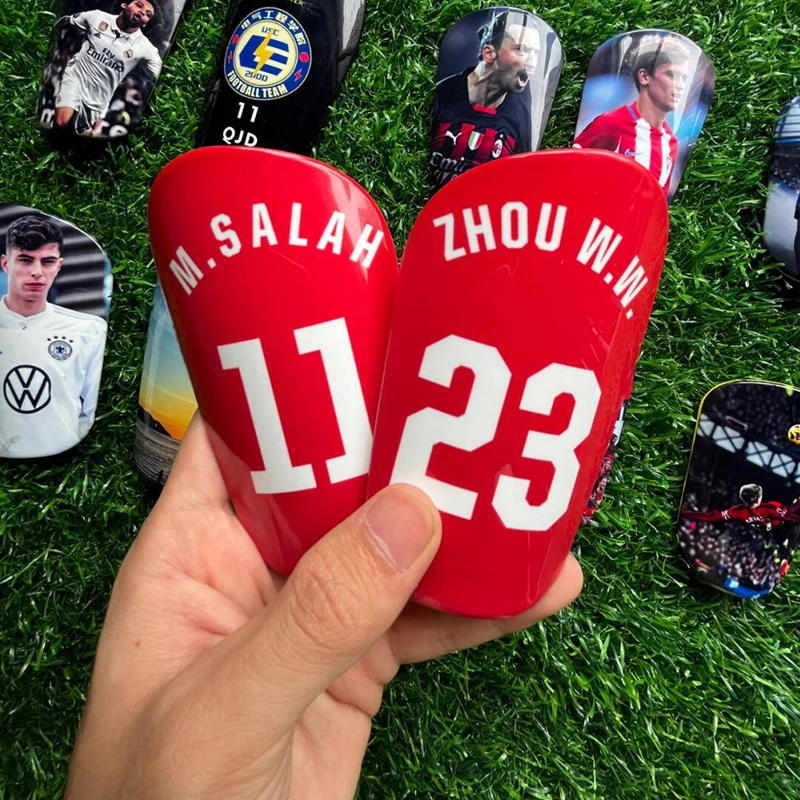Personalized DIY Soccer Shinguards Sports Soccer Football Pad Protective Leg Guard For Adults Kids Children Club Customization soccer shin guards shin guard pads