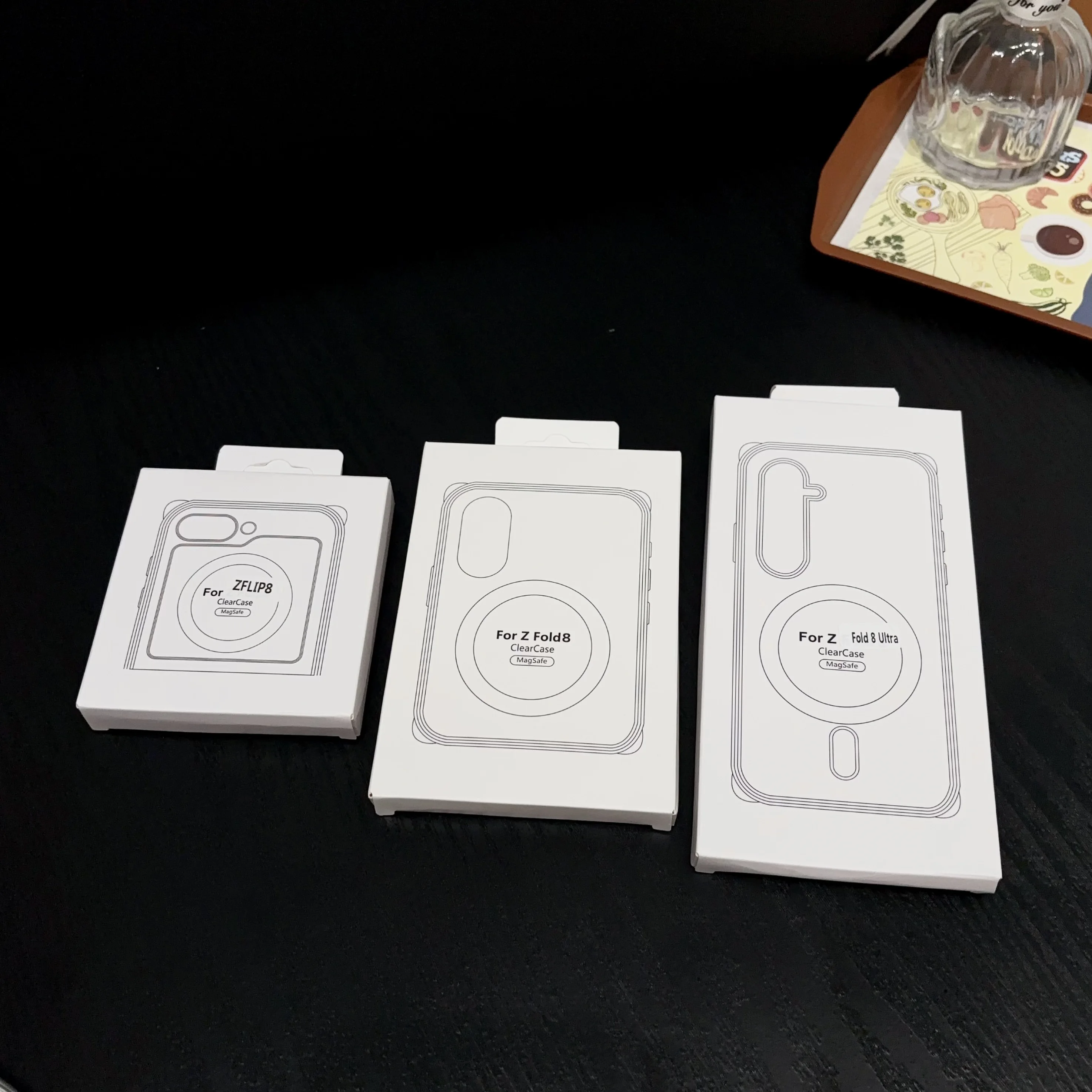 Shockproof Airbags Magnetic Clear Acrylic Phone Case with MagSafe Cover