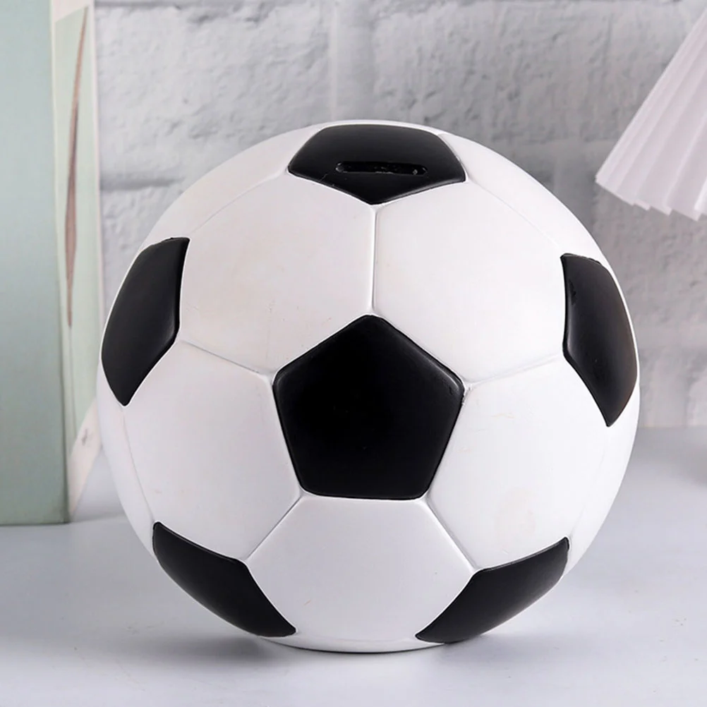 Large Capacity Football Piggy Bank Kids Coin Money Bank Boys Saving Bank Sturdy Vinyl Material Desk Decoration Money Boxes Home 4