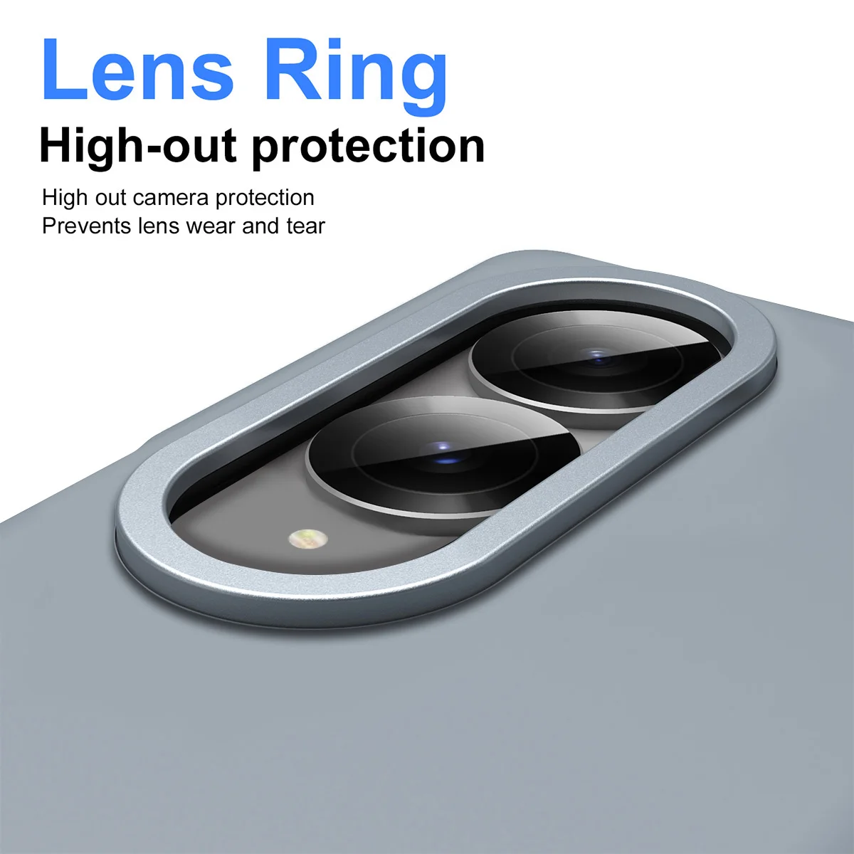 Wide Matte Folding Case with S Pen Slot & Built-in Tempered Glass Film