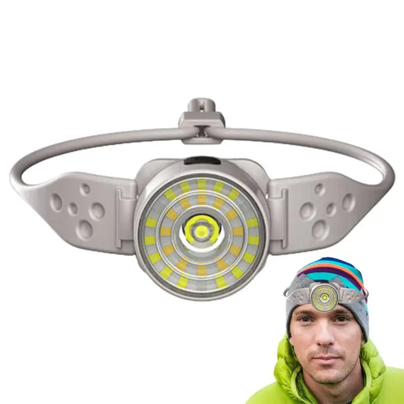 

LED Headlamp Bright Headlight For Fishing 5 Modes Waterproof LED Flashlight Lightweight Angle Adjustable Running Headlamp For