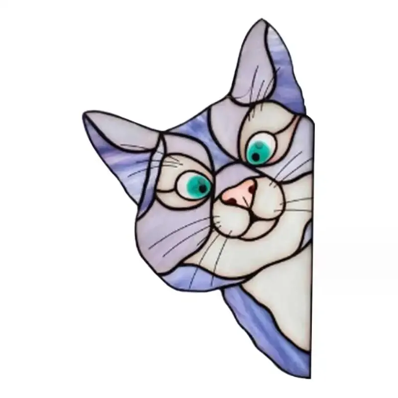 Glass Window Stickers Cat Peeping Self-adhesive Waterproof Moisture-proof For Bedroom Living Room Car Window Decoration