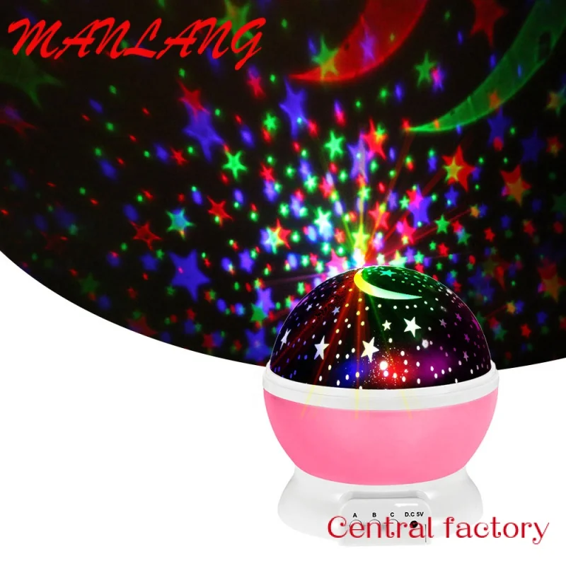 

Custom LED 5V USB Living Room Romantic Projector Lamp Colorful Night Star projector Light for Kids