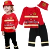 Baby Boy Clothes Set Infant Carnival Outfits Toddler Halloween Polit Police Fireman Prince Prisoner Costume Cosplay Clothes 3PCS 1