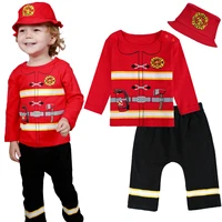 Baby Boy Clothes Set Infant Carnival Outfits Toddler Halloween Polit Police Fireman Prince Prisoner Costume Cosplay Clothes 3PCS 1