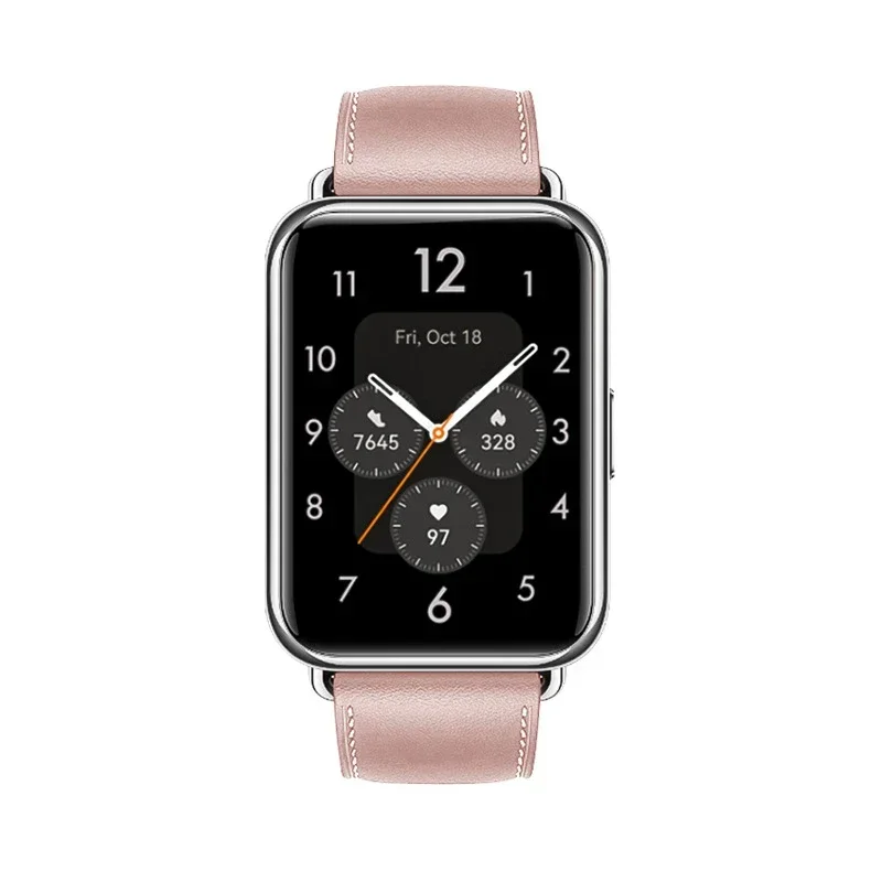 Lederband Für Huawei Uhr Fit 2 Smartwatch Band Ersatz Sport Armband retro Echte Armband Huawei Fit 2 Zubehör – Detail 7