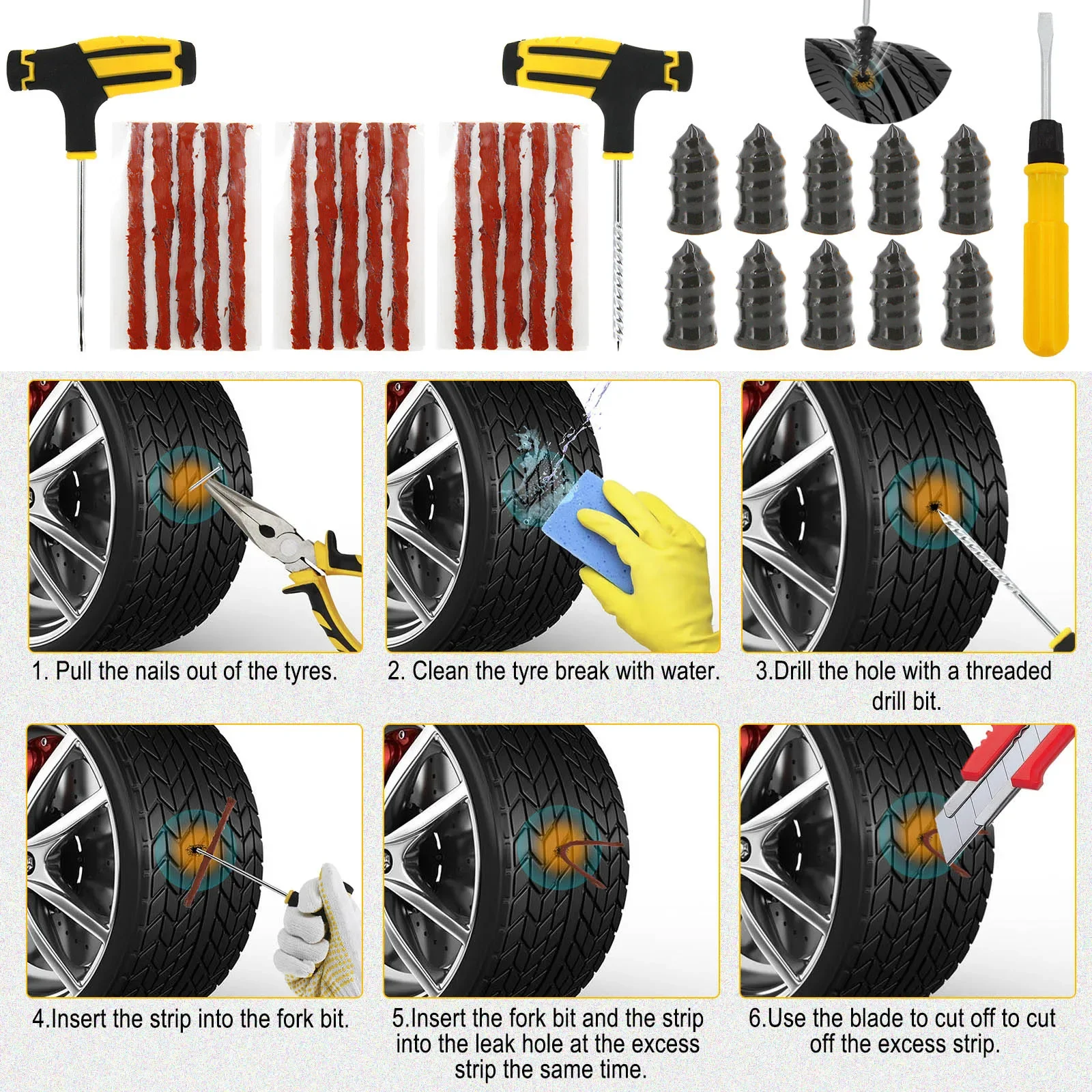 Nieuwe Auto Band Reparatie Nagelset Rubber Vloer Hef Jack Pad Tas Adapter Pucks Gereedschap Chassis Voor Tesla Model 3 S X Y