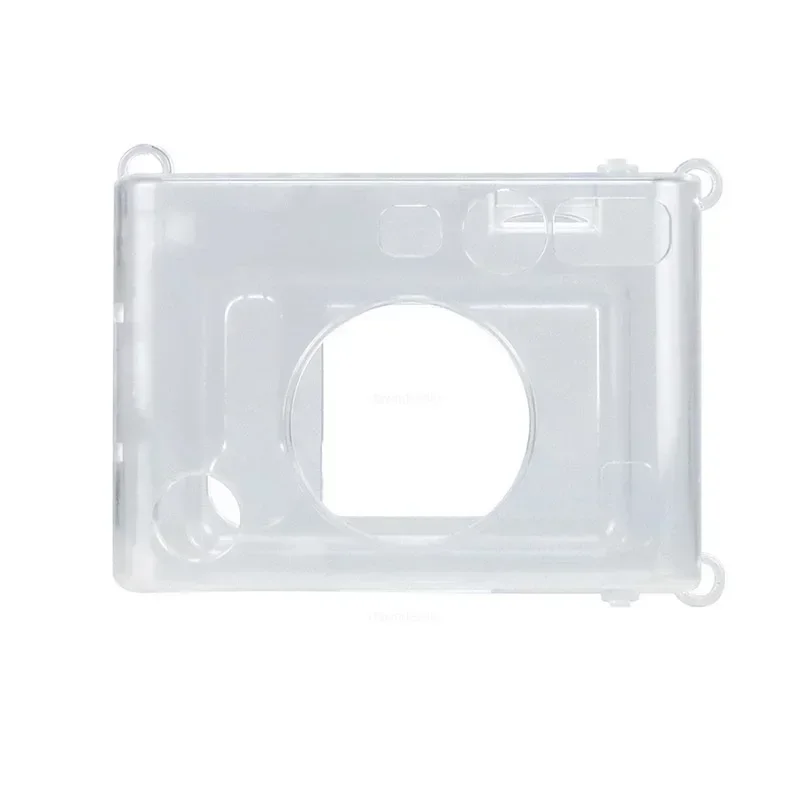 Clear Case for Fujifilm Instax Mini EVO Instant Film Camera Crystal Hard Shell Cover Removable Shoulder Strap