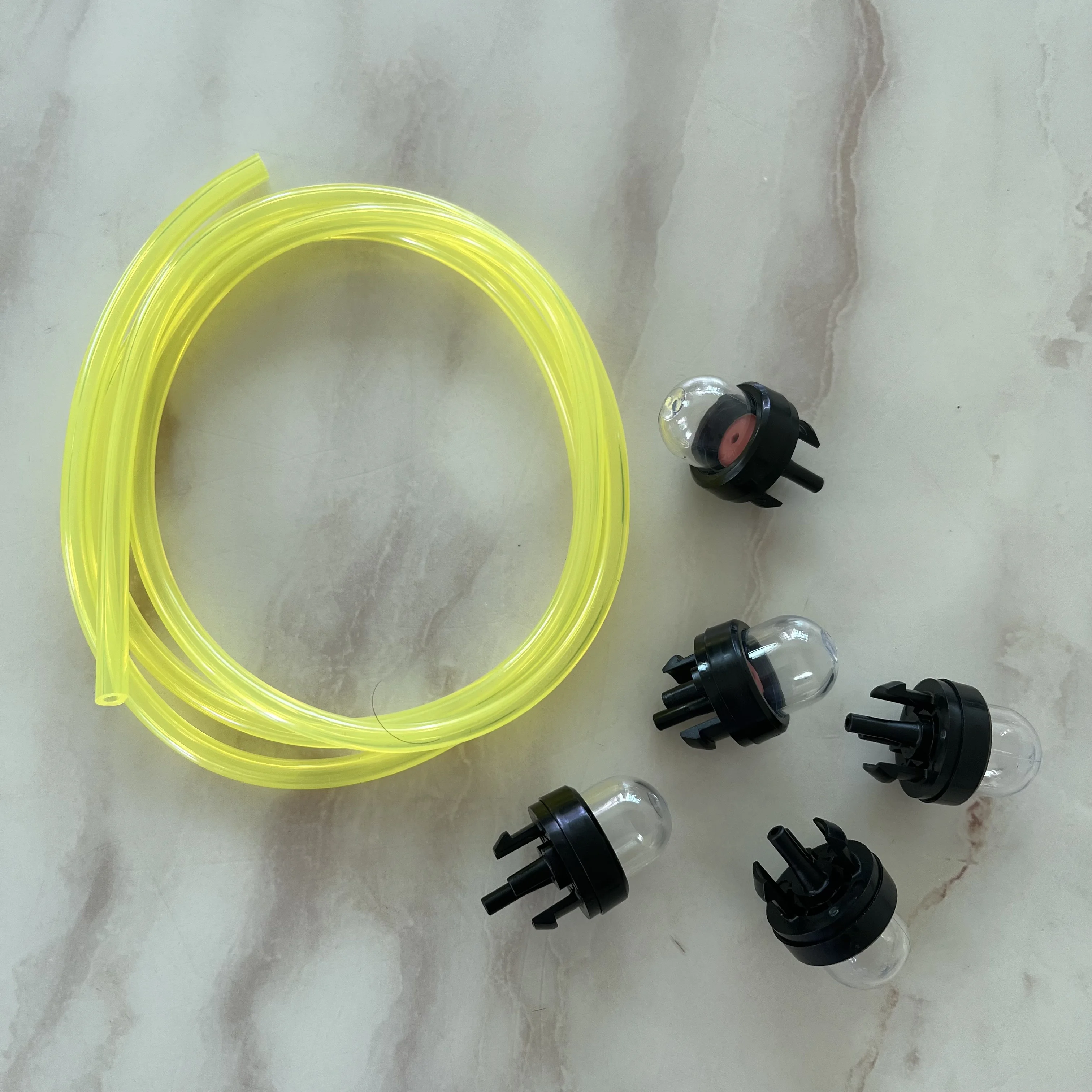 Pompa Primer Carburante Per Motosega E Decespugliatore - 5 Pezzi In Plastica Trasparente, 19x14x15mm, Compatibile Con Vari Modelli