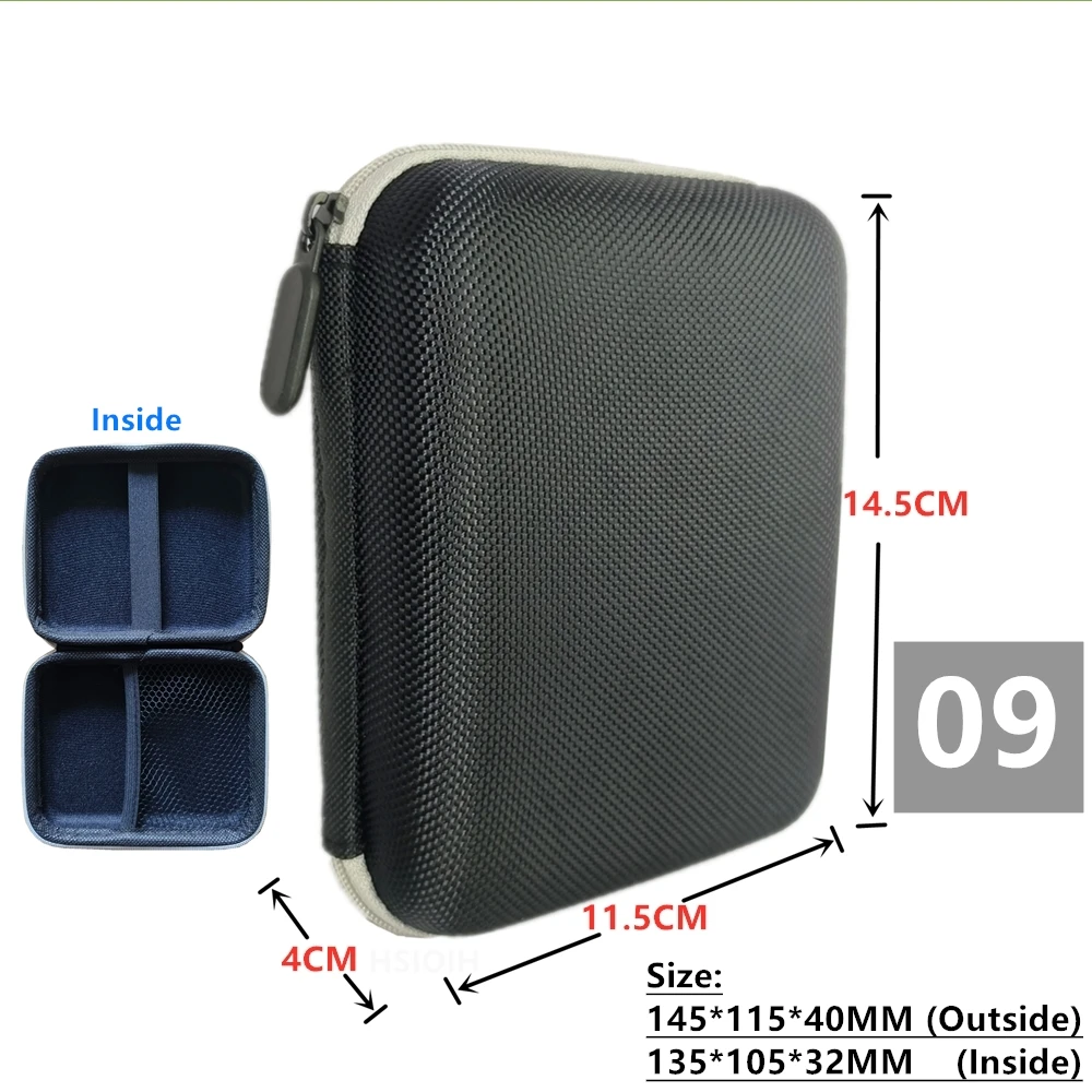 Digital Multimeter Bag Tool Storage Bags for Electronic Accessories Shockproof Bag EVA Box Case Earphone Data Cable Storage Bag - 6